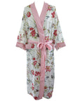 Red and Pink Rose aamutakki Puuvillavaatteet Powell Craft 