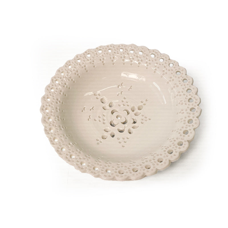 Saippua-alusta pitsikeramiikkaa, iso - useita värejä Saippuakupit Savipaja Tuliaistupa Valkoinen 