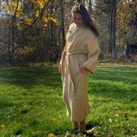 Saunatonttu Annukan kylpytakki Bathrobe Saunatonttu by Kaurilan Sauna Beige 