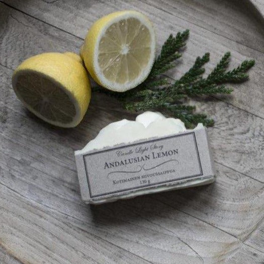 Siivoussaippua Andalusian Lemon 130 g Home cleaning Candle Light Story 