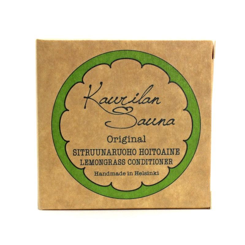 Sitruunaruoho palahoitoaine 70 g - OUTLET Conditioner Kaurilan Sauna ekologinen pahvipakkaus 