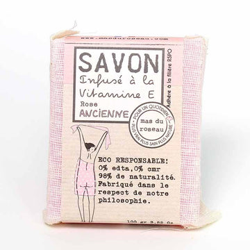 Tuoksuva palasaippua Rose Ancienne 100 g Soap Mas Du Roseau 