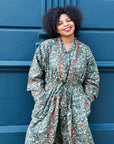 Winter Berry naisten kimono aamutakki Puuvillavaatteet Powell Craft 