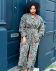 Winter Berry naisten kimono aamutakki Puuvillavaatteet Powell Craft 
