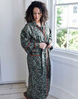 Winter Berry naisten kimono aamutakki Puuvillavaatteet Powell Craft 